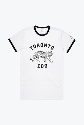Toronto Zoo Ringer T-Shirt - Black / White