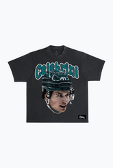 Macklin Celebrini Heavyweight Garment Dyed T-Shirt - Black