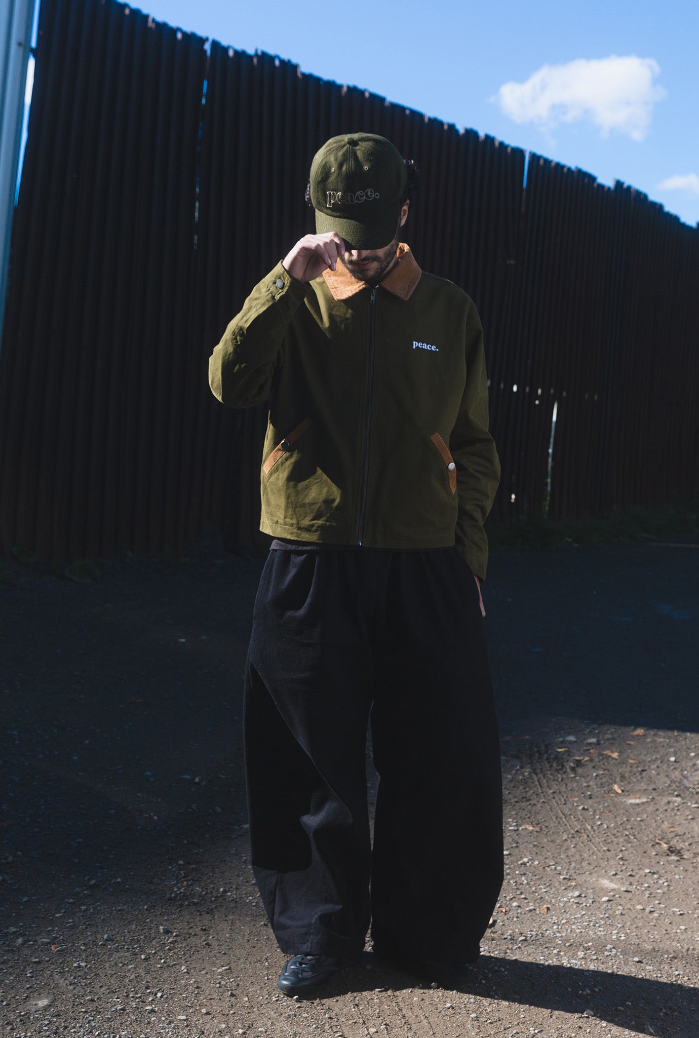 Peace Basics Dad Cap - Olive