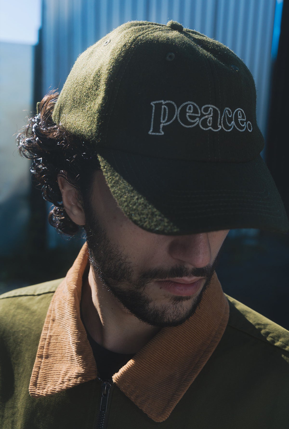 Peace Basics Dad Cap - Olive