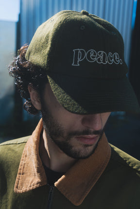 Peace Basics Dad Cap - Olive