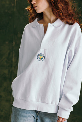 Rugby oversize Manchester City - Blanc