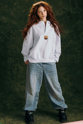 FC Barcelona Oversized Rugby - White