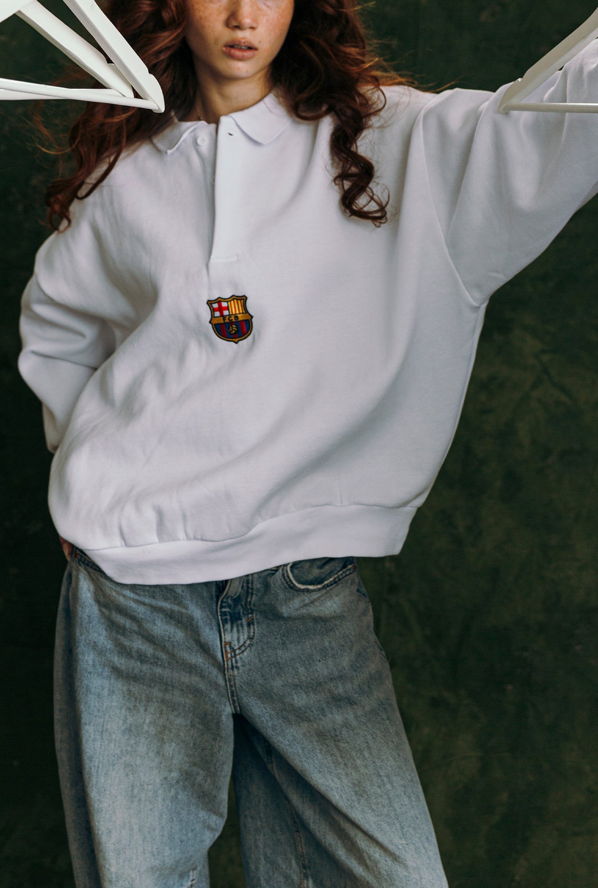 FC Barcelona Oversized Rugby - White
