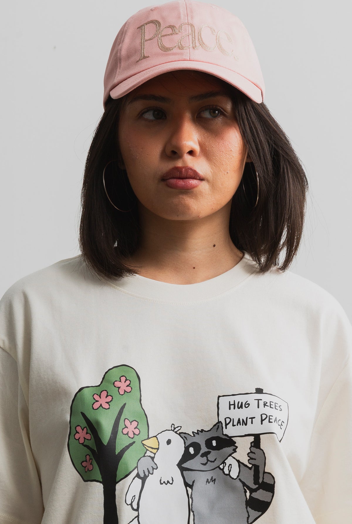 Peace Pigment Dye Dad Cap - Terra Cotta