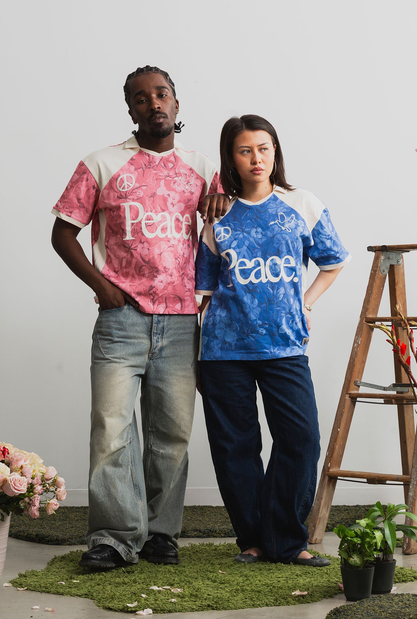 Peace Soccer Jersey - Navy