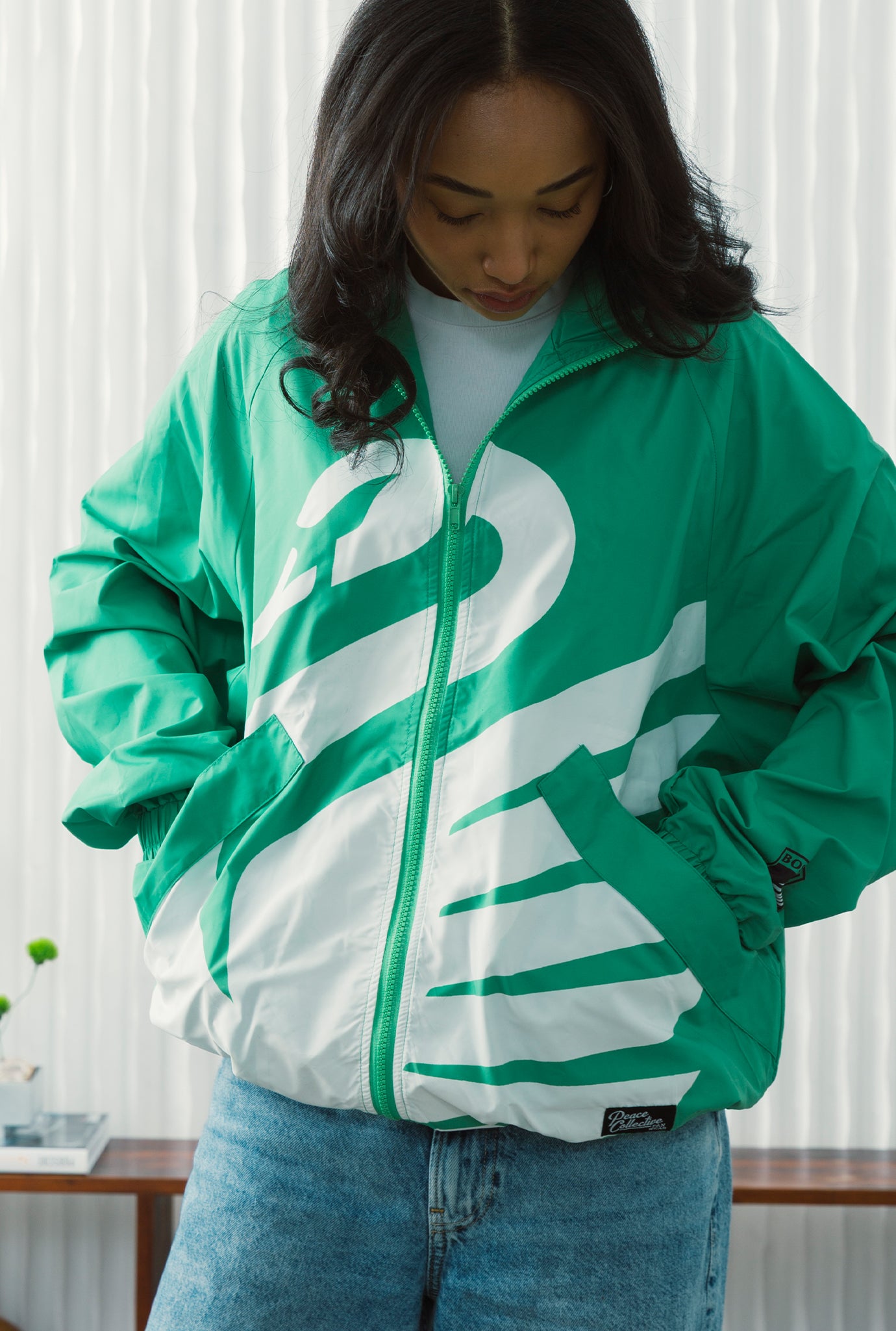 Boston Legacy FC Emblem Windbreaker-Jacke - Grün