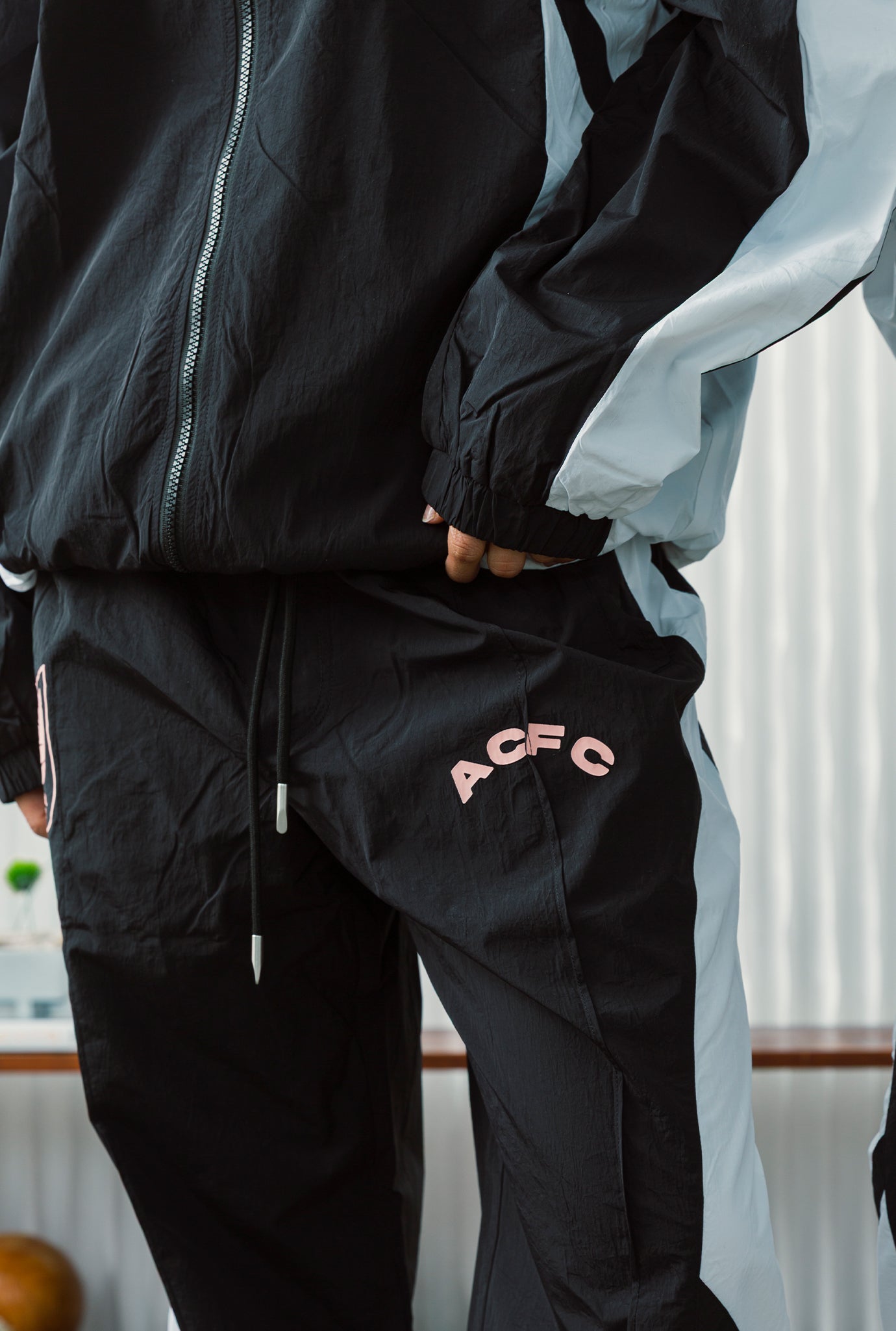 Angel City FC Colour Block Track Pants - Off Black / White