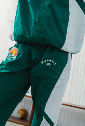 Denver Summit FC Colour Block Track Pants - Evergreen / White
