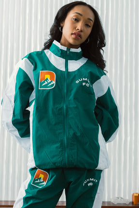 Denver Summit FC Colour Block Track Jacket - Evergreen / White