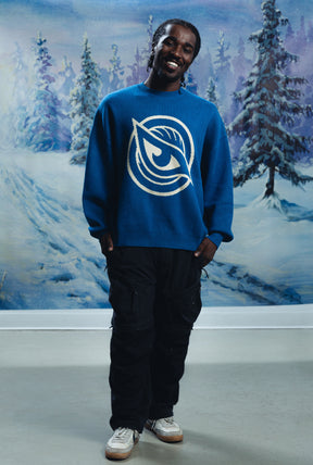 Vancouver Goldeneyes Logo Knit Sweater - Pacific Blue