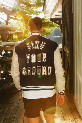 P/C x John Tavares Varsity Jacket - Navy