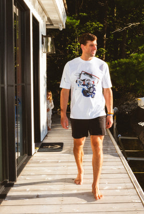 P/C x John Tavares Photographic Heavyweight T-Shirt - White