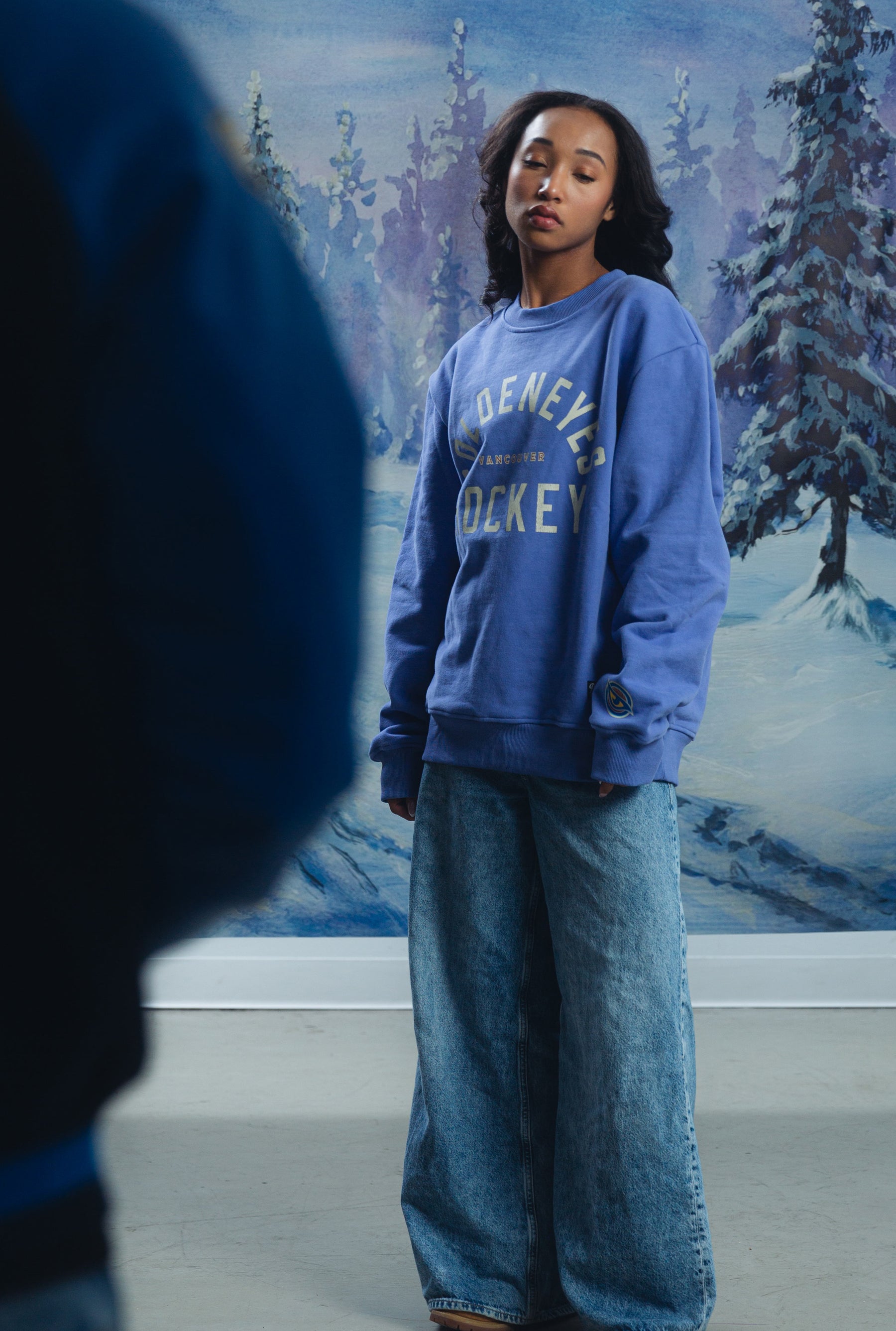 Vancouver Goldeneyes Vintage Heavyweight Crewneck - Pacific Blue