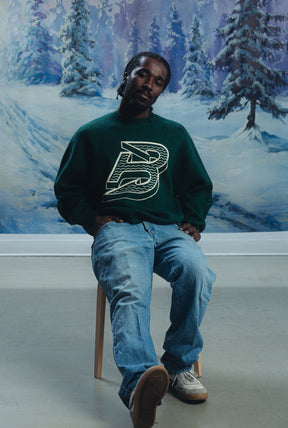 Pull en maille avec logo Boston Fleet - Vert