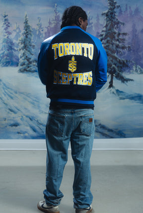 Toronto Sceptres Women's Cropped Varsity Jacket - Royal