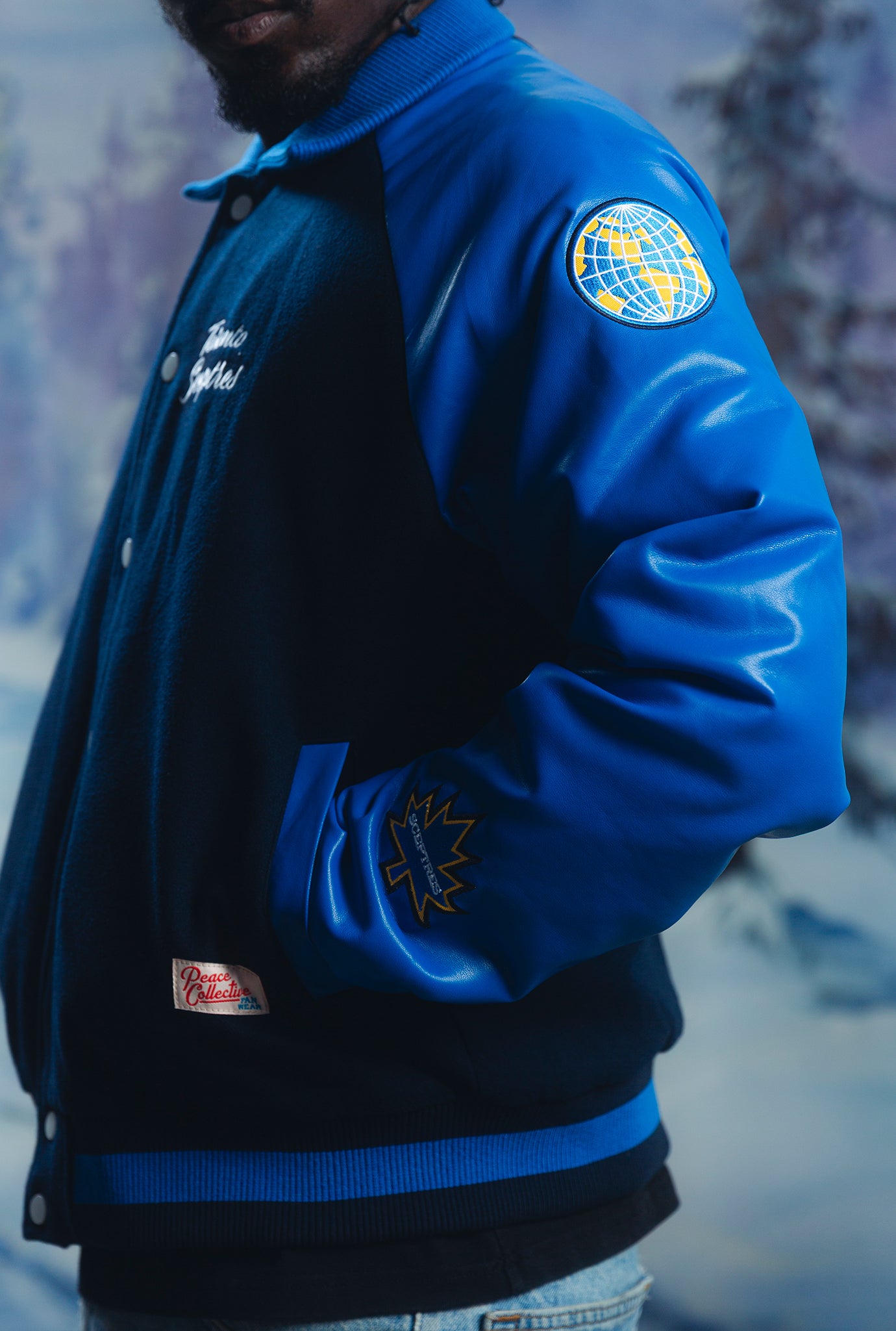 Toronto Sceptres Women's Cropped Varsity Jacket - Royal