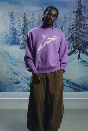 Minnesota Frost Logo Knit Sweater - Purple