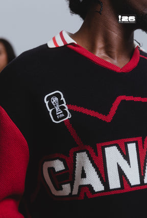FIFA World Cup 2026™ Canada Knit Long Sleeve Jersey - Black