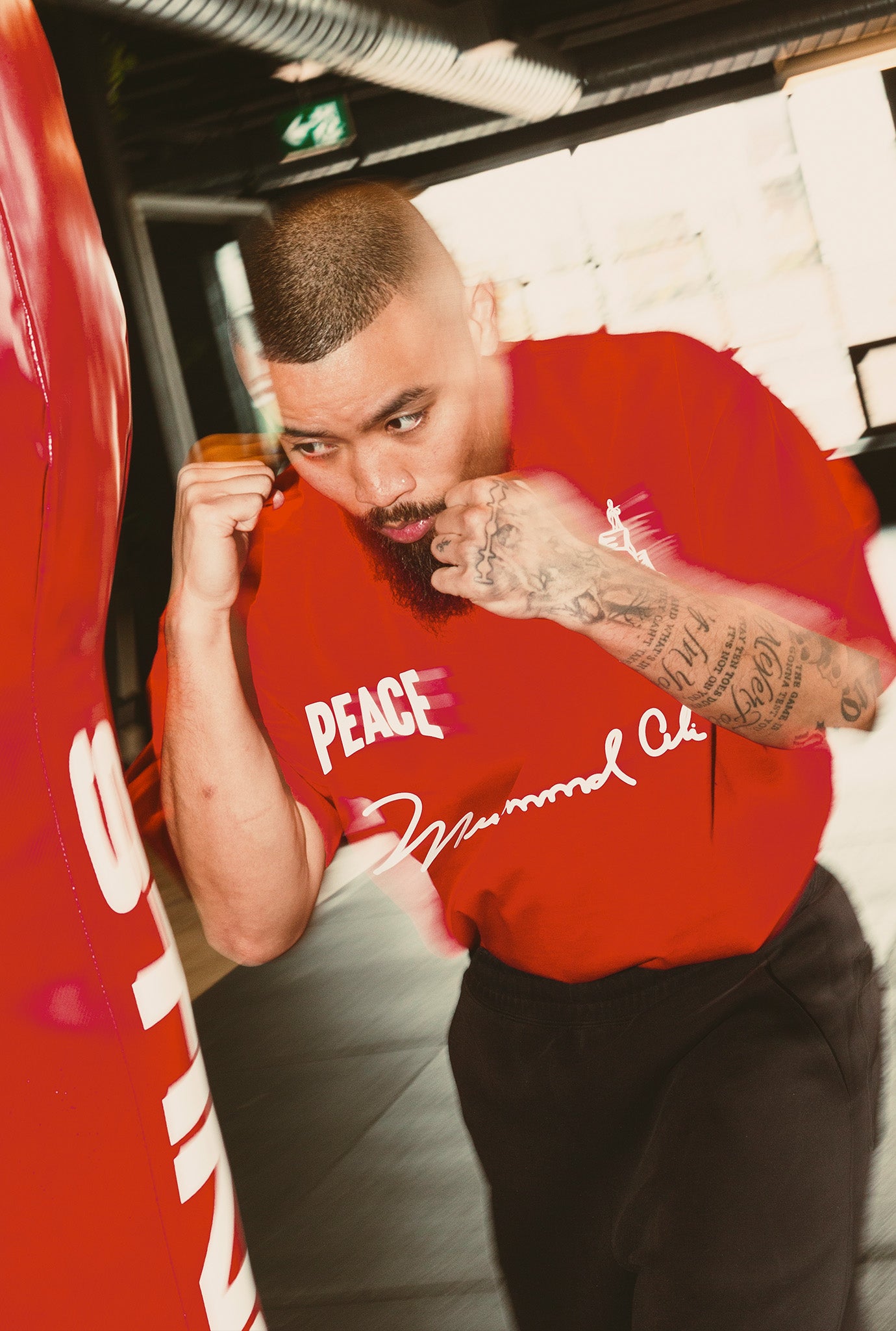 P/C x Muhammad Ali Heavyweight T-Shirt - Red