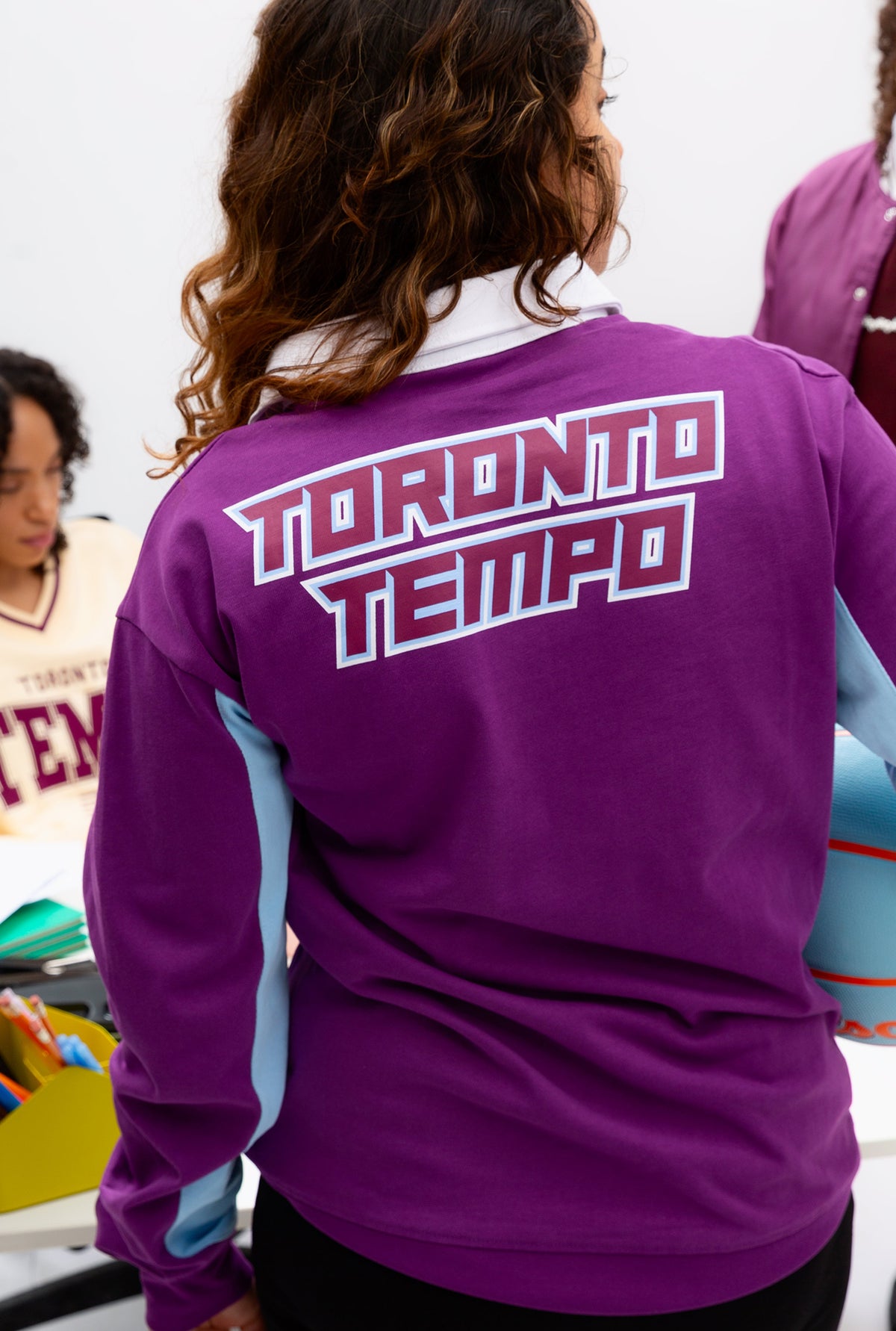 Toronto Tempo Rugby Polo - Bordeaux / Hydrogen Blue