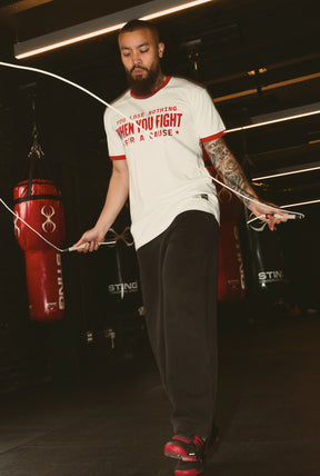 P/C x Muhammad Ali Ringer T-Shirt - White / Red