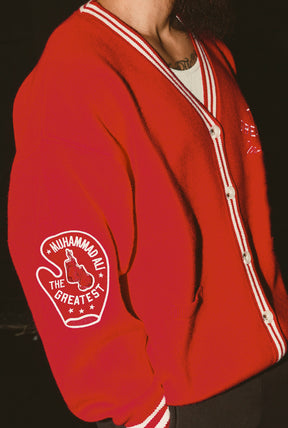 P/C x Muhammad Ali Knit Cardigan - Red