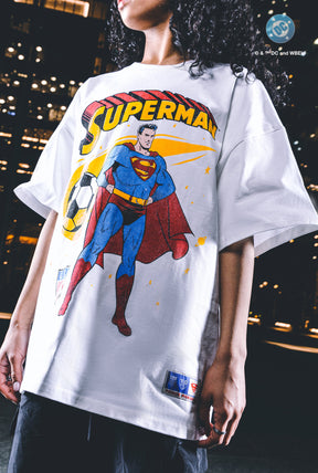 T-shirt US Soccer x DC Comics Superman Comet Heavyweight - Blanc