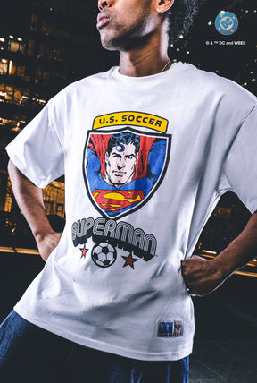 T-shirt US Soccer x DC Comics Superman Shield - Blanc