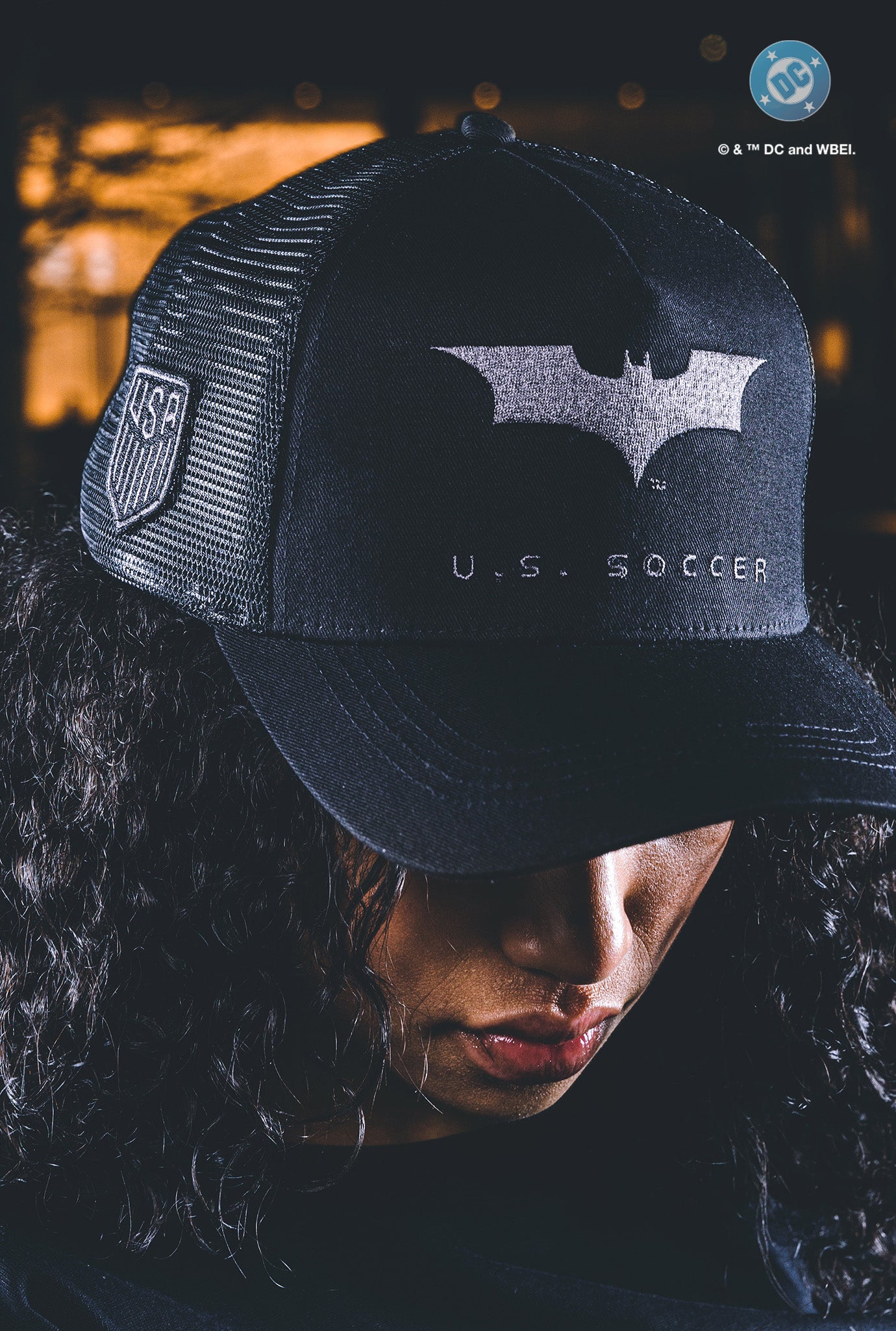 Gorra Trucker US Soccer x DC Comics Batman - Negra