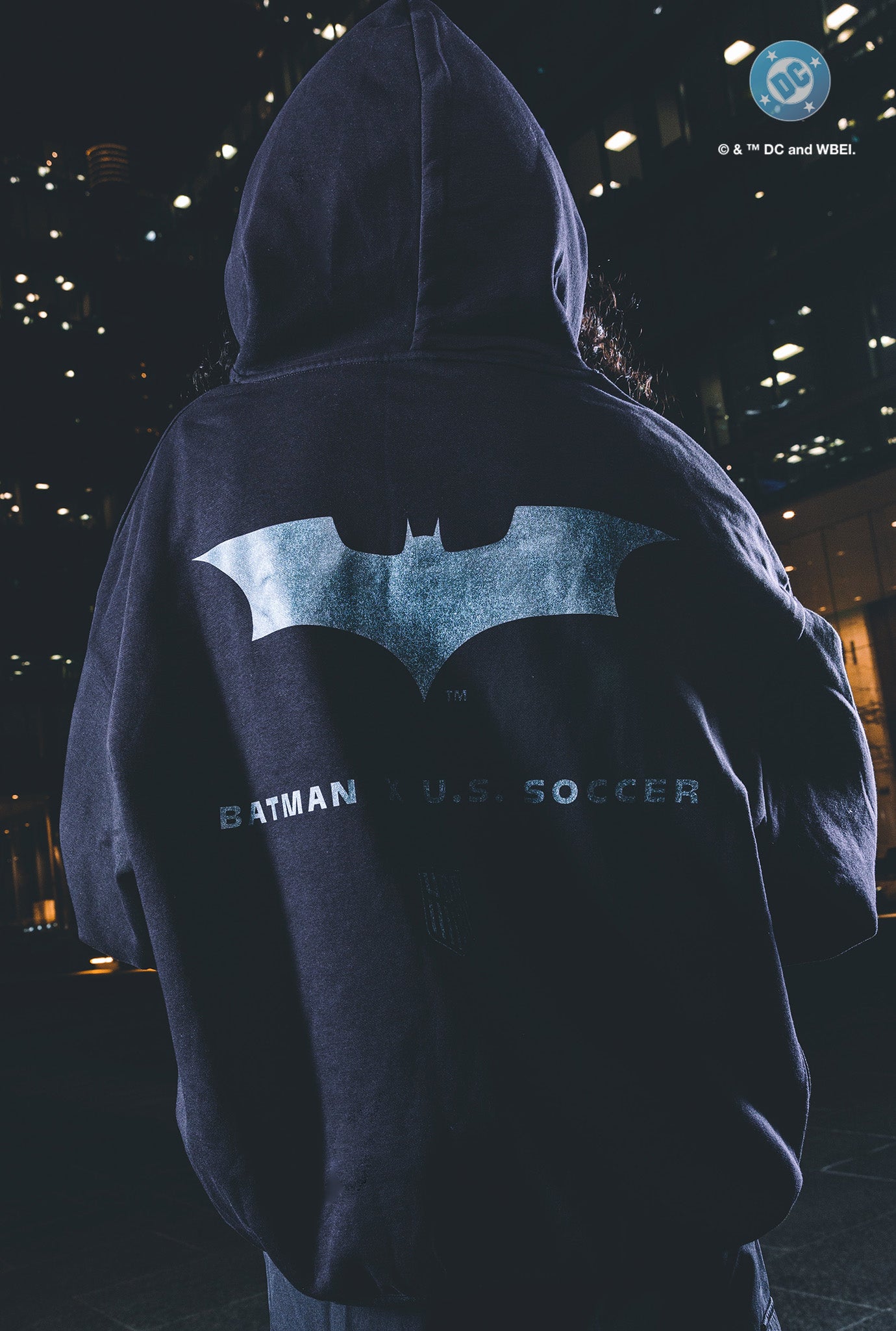Sudadera relajada US Soccer x DC Comics The Dark Knight Rises - Negra