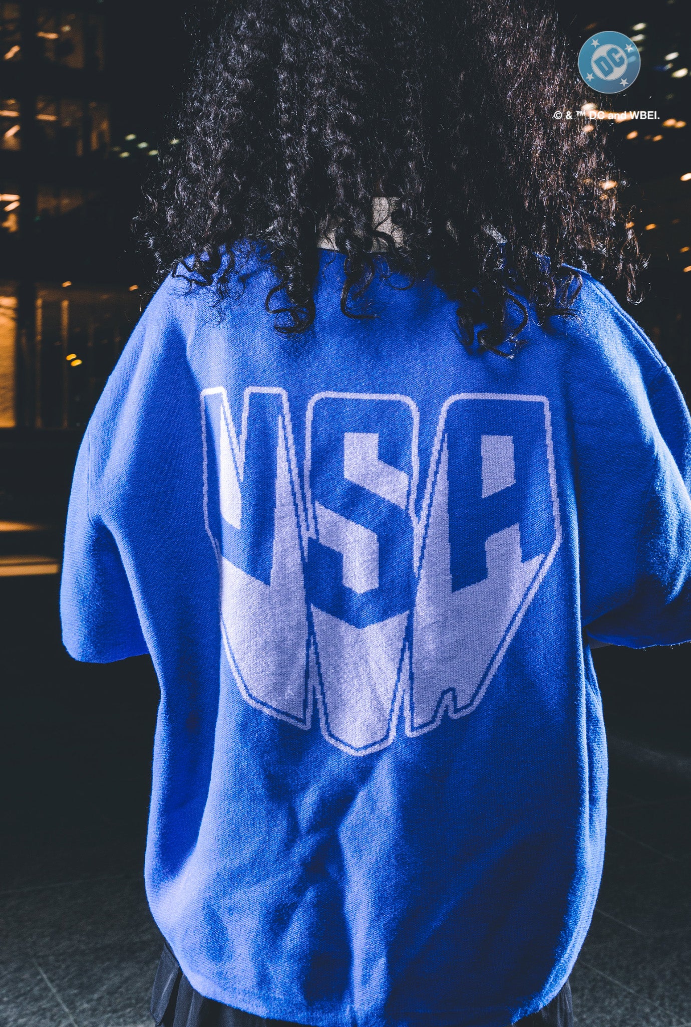 Maillot Superman bleu, co-produit par l'US Soccer et DC Comics.