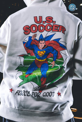 Sudadera Heavyweight US Soccer x DC Comics Superman Fuerza Para el Bien - Marfil
