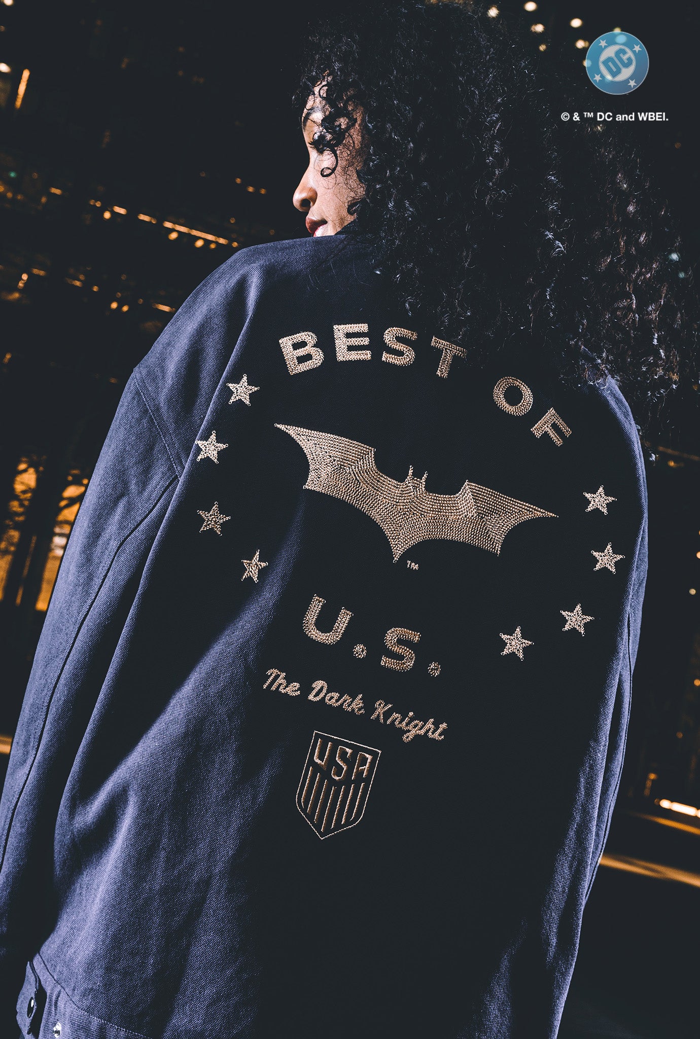Chaqueta de trabajo US Soccer x DC Comics Batman - Negra