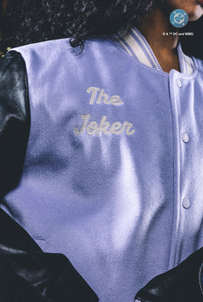 Chaqueta de nylon US Soccer x DC Comics Joker Varsity - Púrpura
