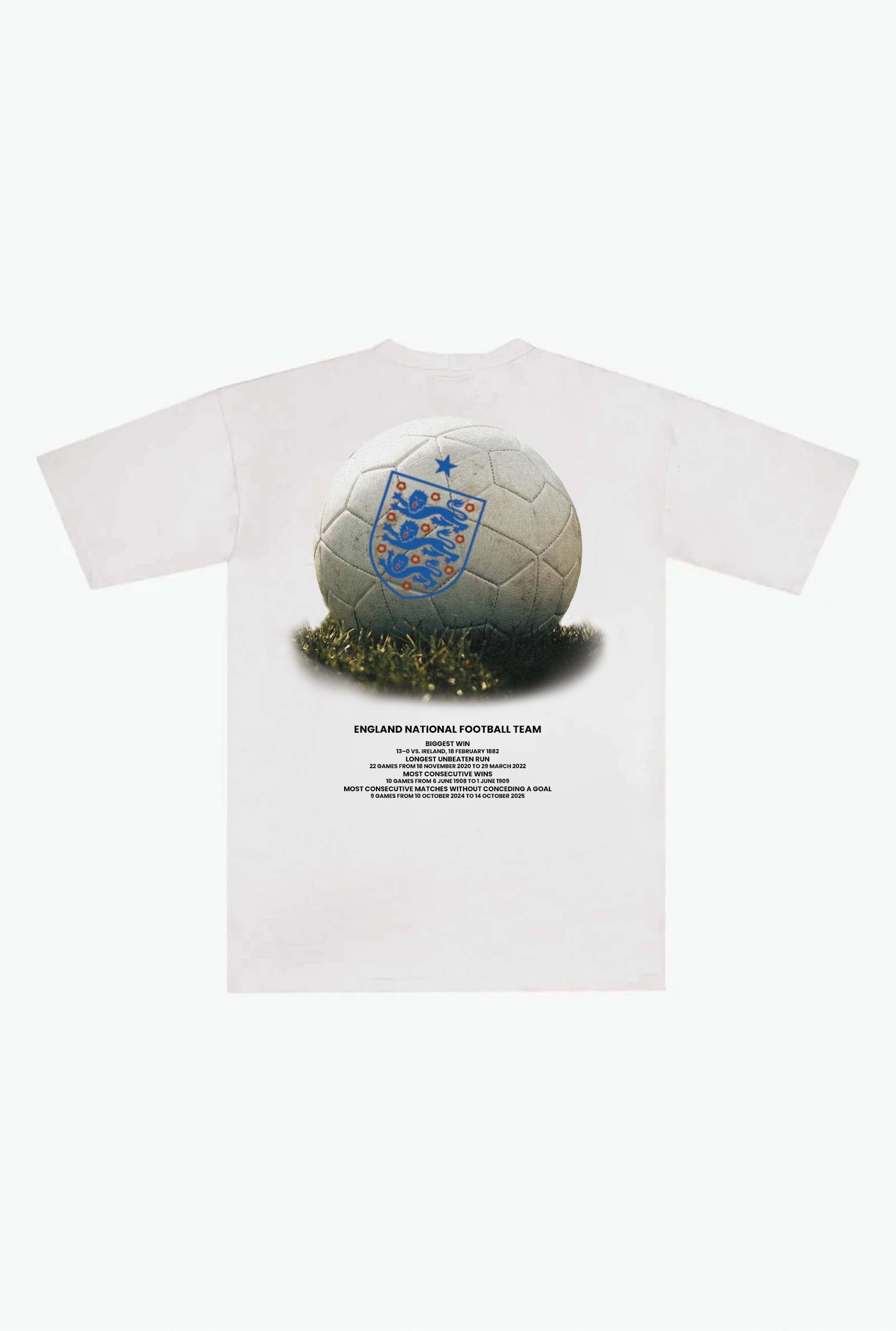 England Fußball-Schwergewichts-T-Shirt – Weiß