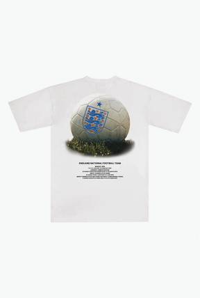 England Fußball-Schwergewichts-T-Shirt – Weiß