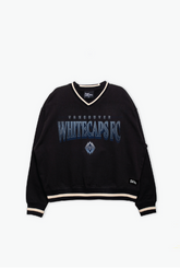 Vancouver Whitecaps FC V-Neck Heavyweight Crewneck - Black