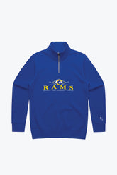 Los Angeles Rams Vintage Quarter Zip - Royal