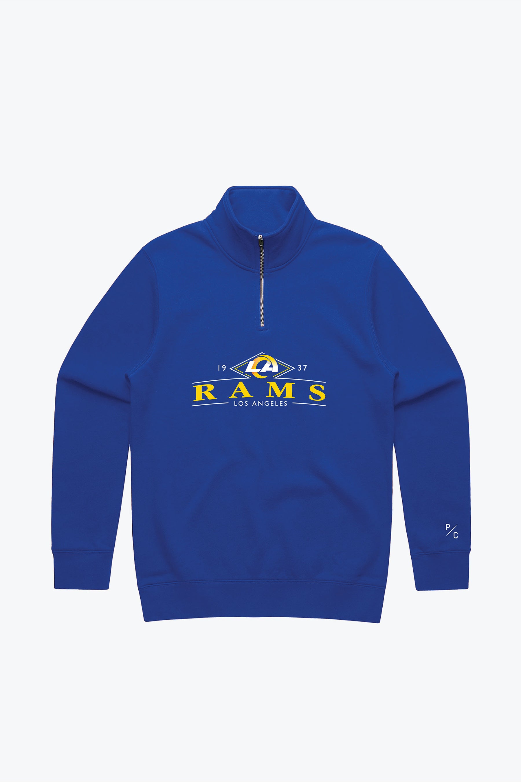 Los Angeles Rams Vintage Quarter Zip - Royal
