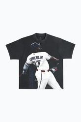 Vladimir Guerrero Jr. Heavyweight Garment Dyed T-Shirt - Black