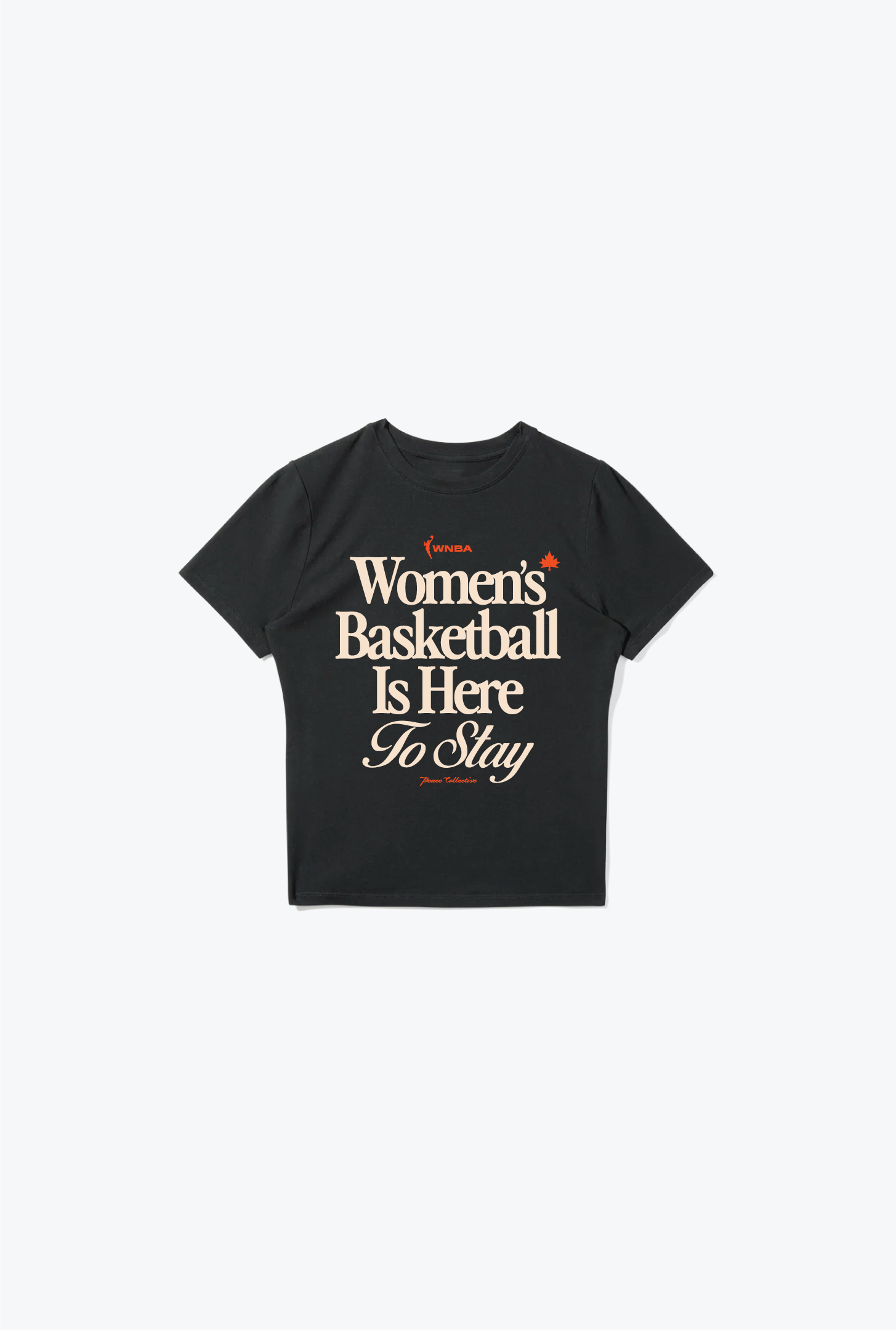 WNBA Women's Basketball is Here to Stay Baby Tee - Black