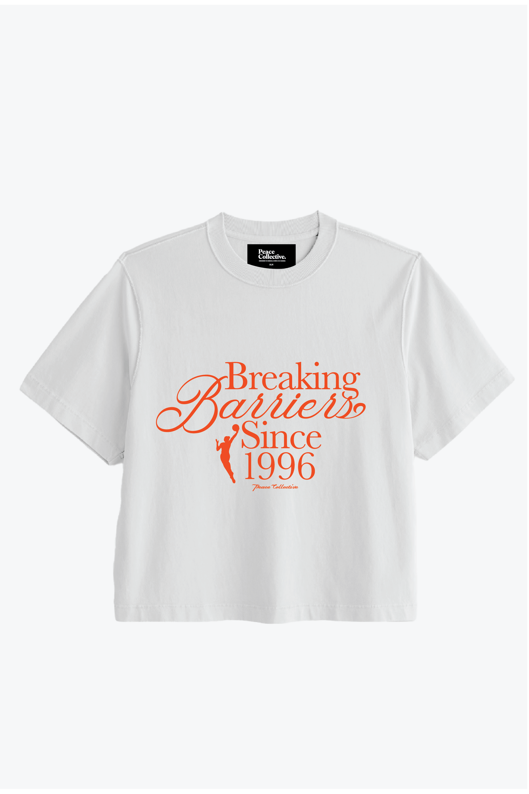 Breaking Barriers Women's Cropped T-Shirt - White