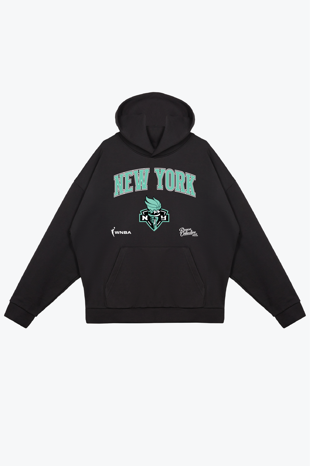 New York Liberty Heavyweight Hoodie - Black
