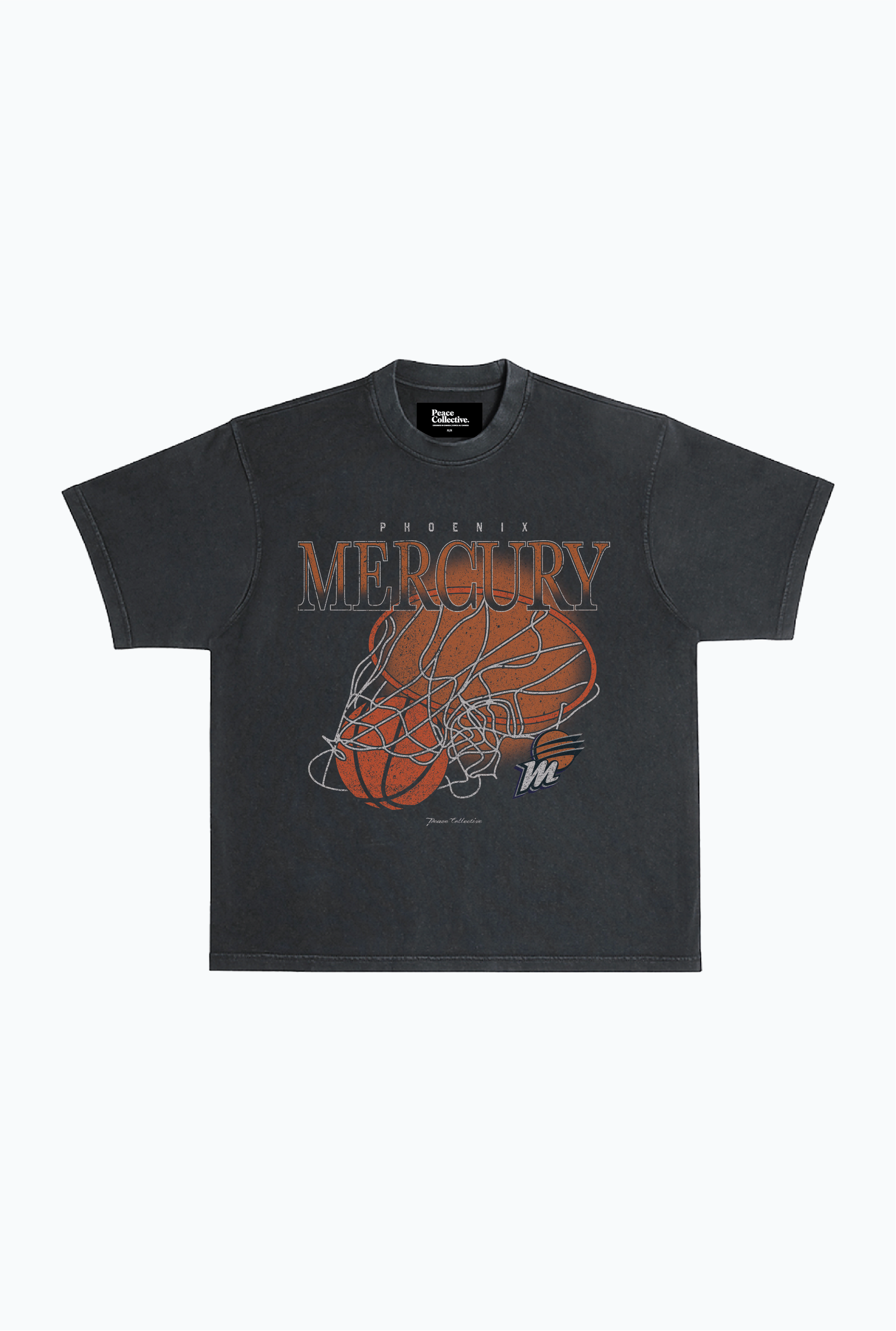 Phoenix Mercury Heavyweight T-Shirt - Off Black