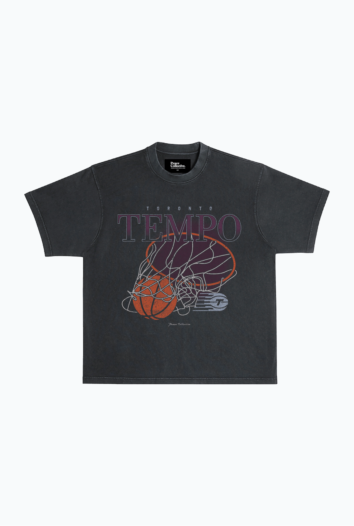 Toronto Tempo Heavyweight Garment Dyed T-Shirt - Black