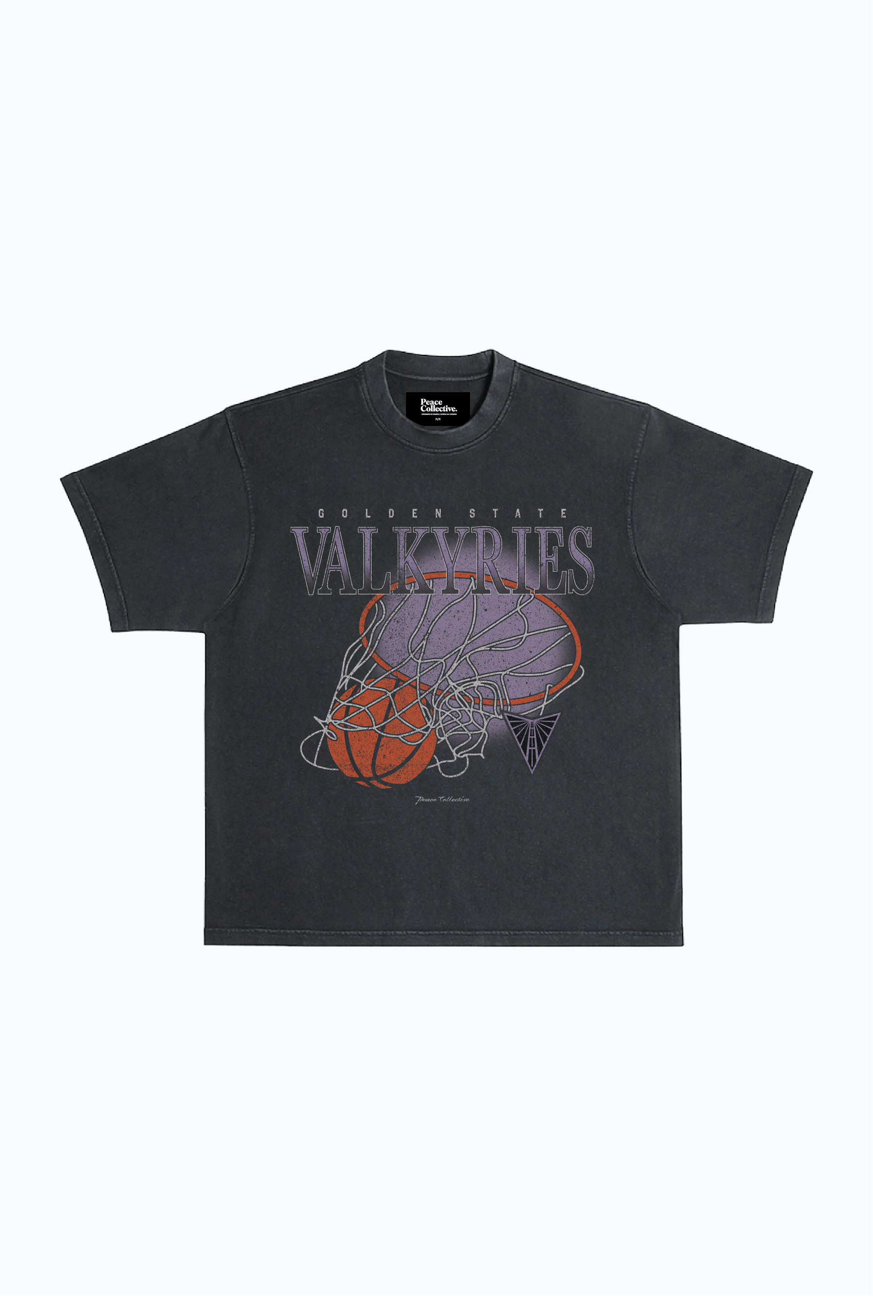 Golden State Valkyries Heavyweight T-Shirt - Off Black