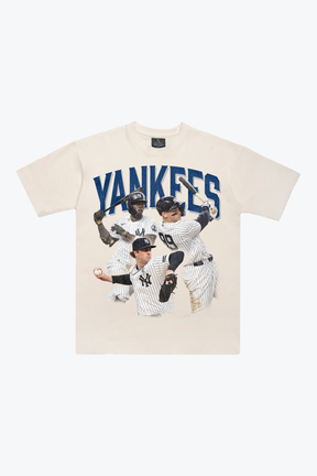 New York Yankees Team Heavyweight T-Shirt - Ivory