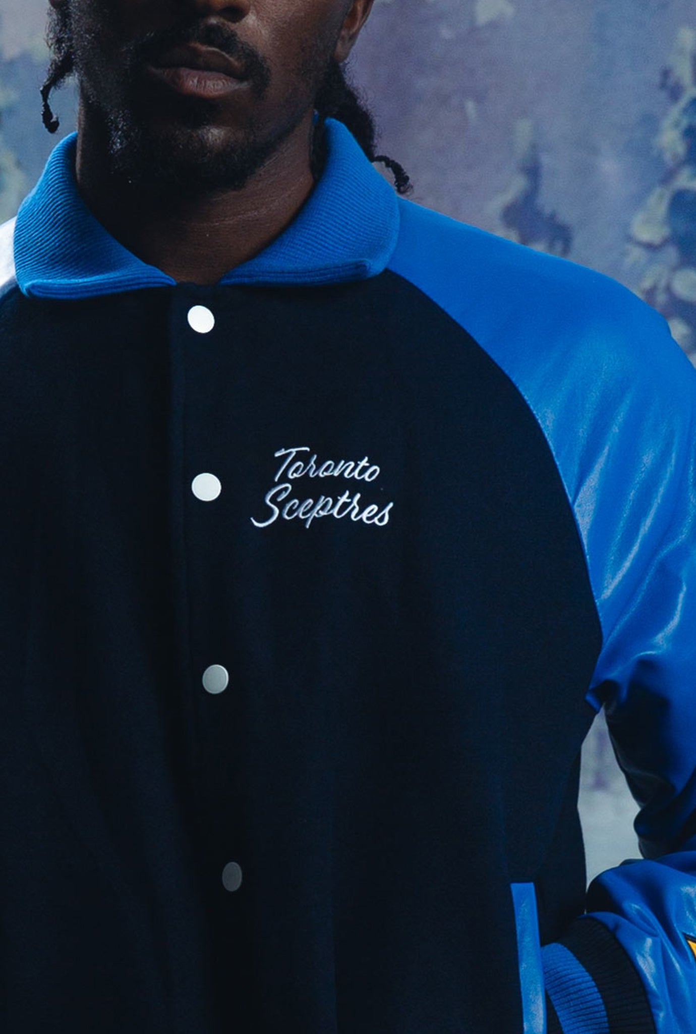 Toronto Sceptres Women's Cropped Varsity Jacket - Royal