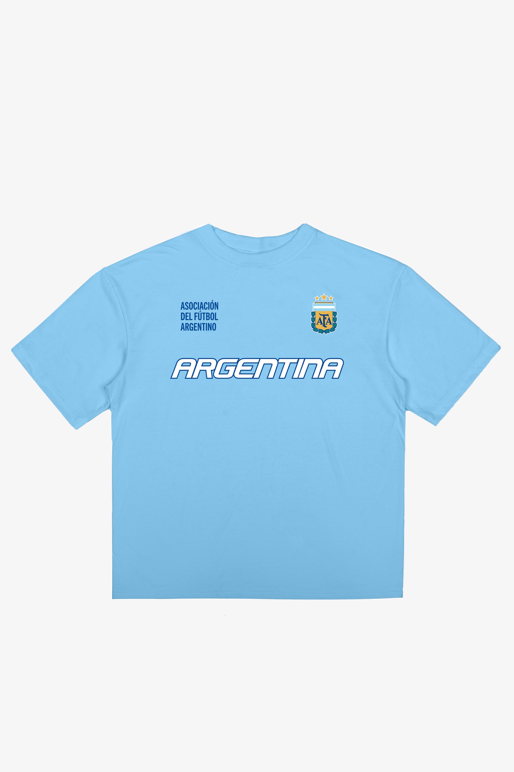 Argentina Tri Logo T-Shirt - Light Blue